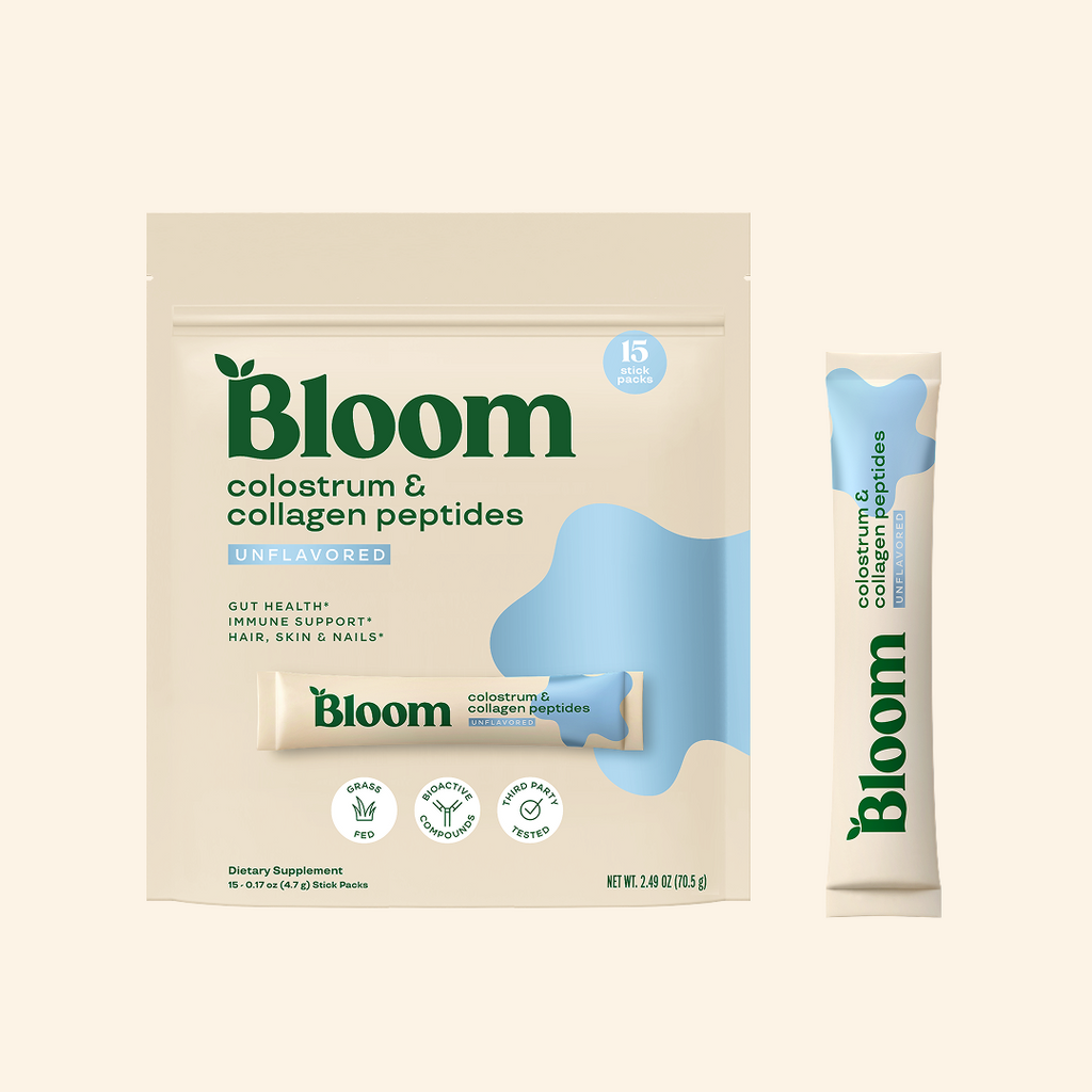 Colostrum & Collagen Peptides - Morning Ready Green Drink Blend