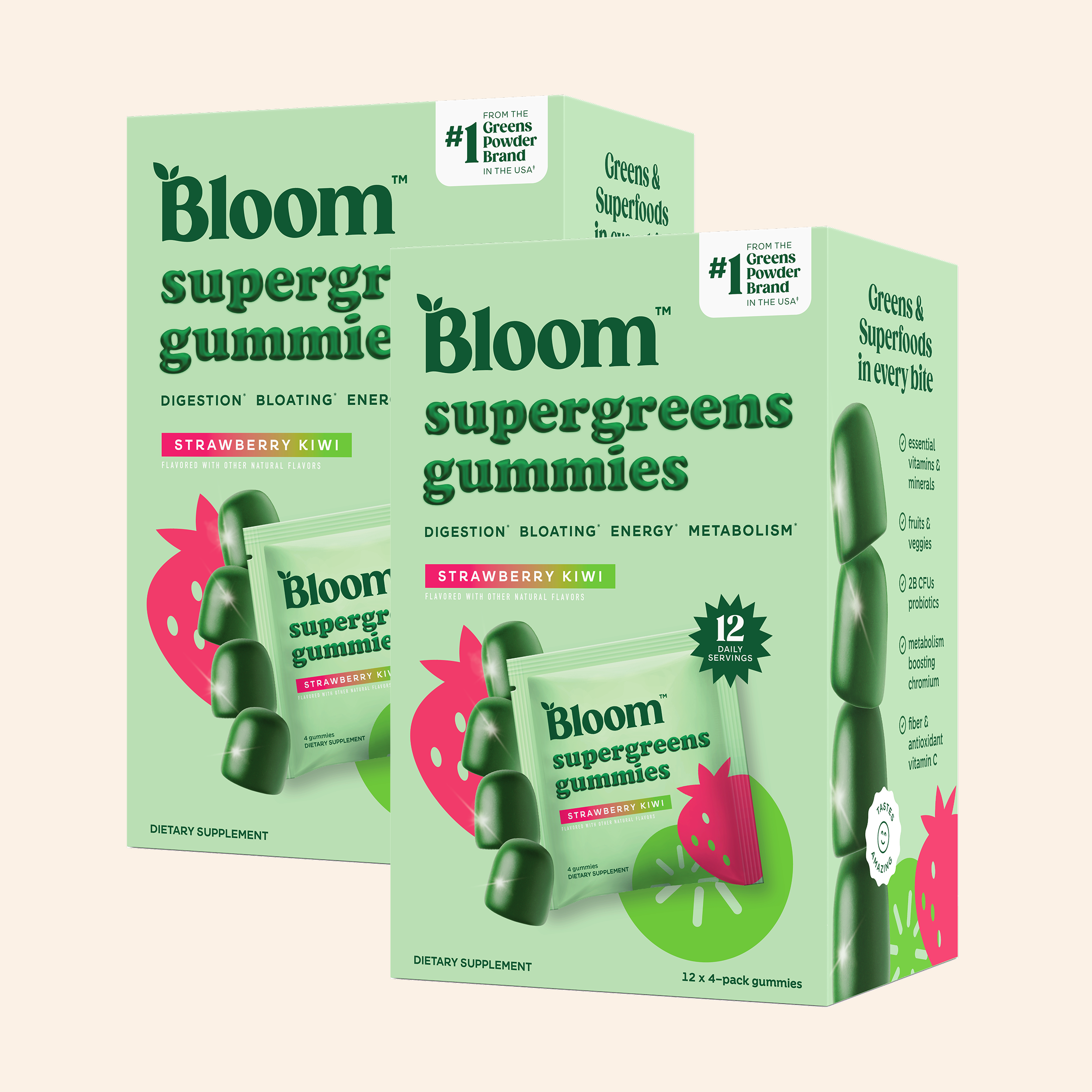 Supergreens Gummies - Lifestyle Routine Drink Powder