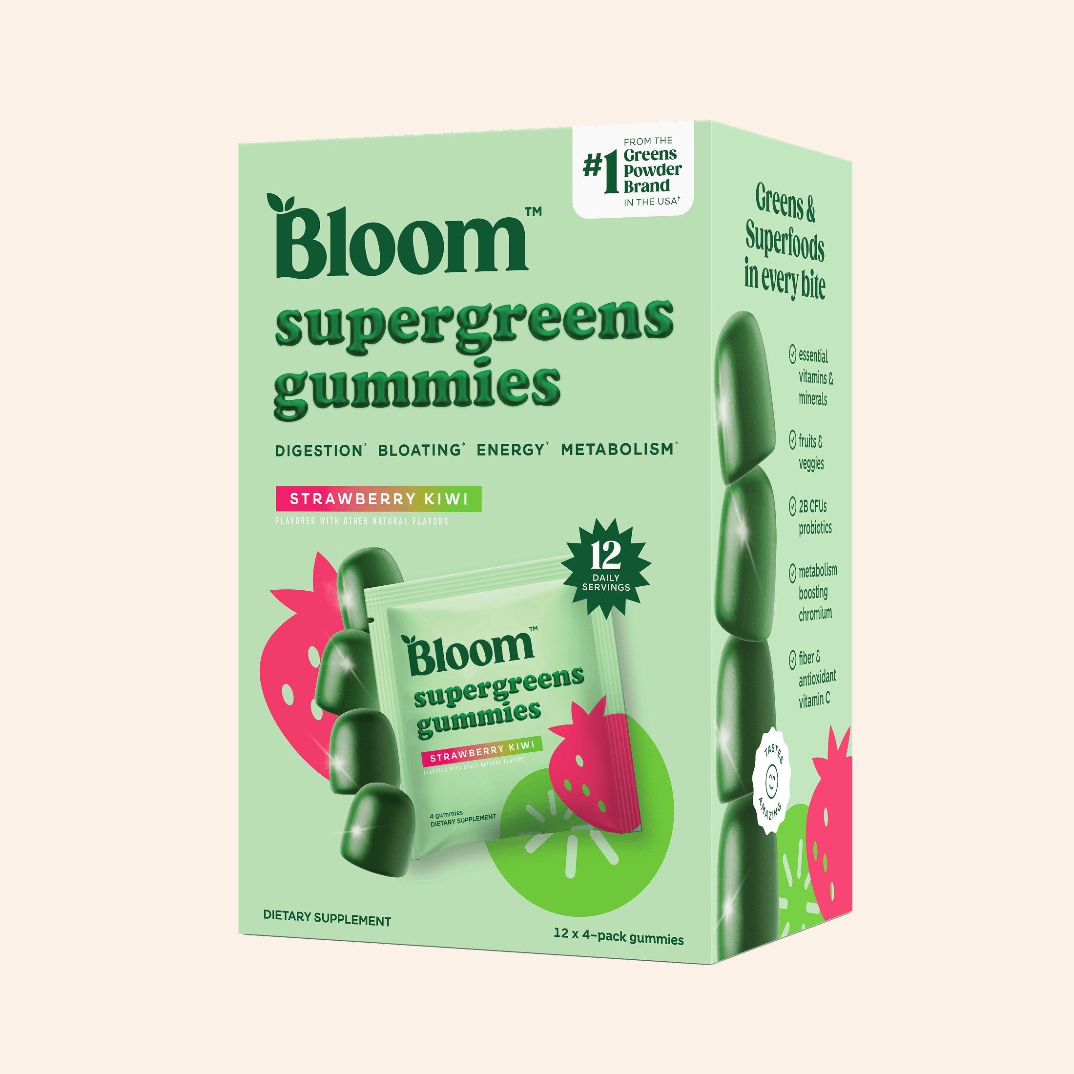 Supergreens Gummies - Lifestyle Routine Drink Powder