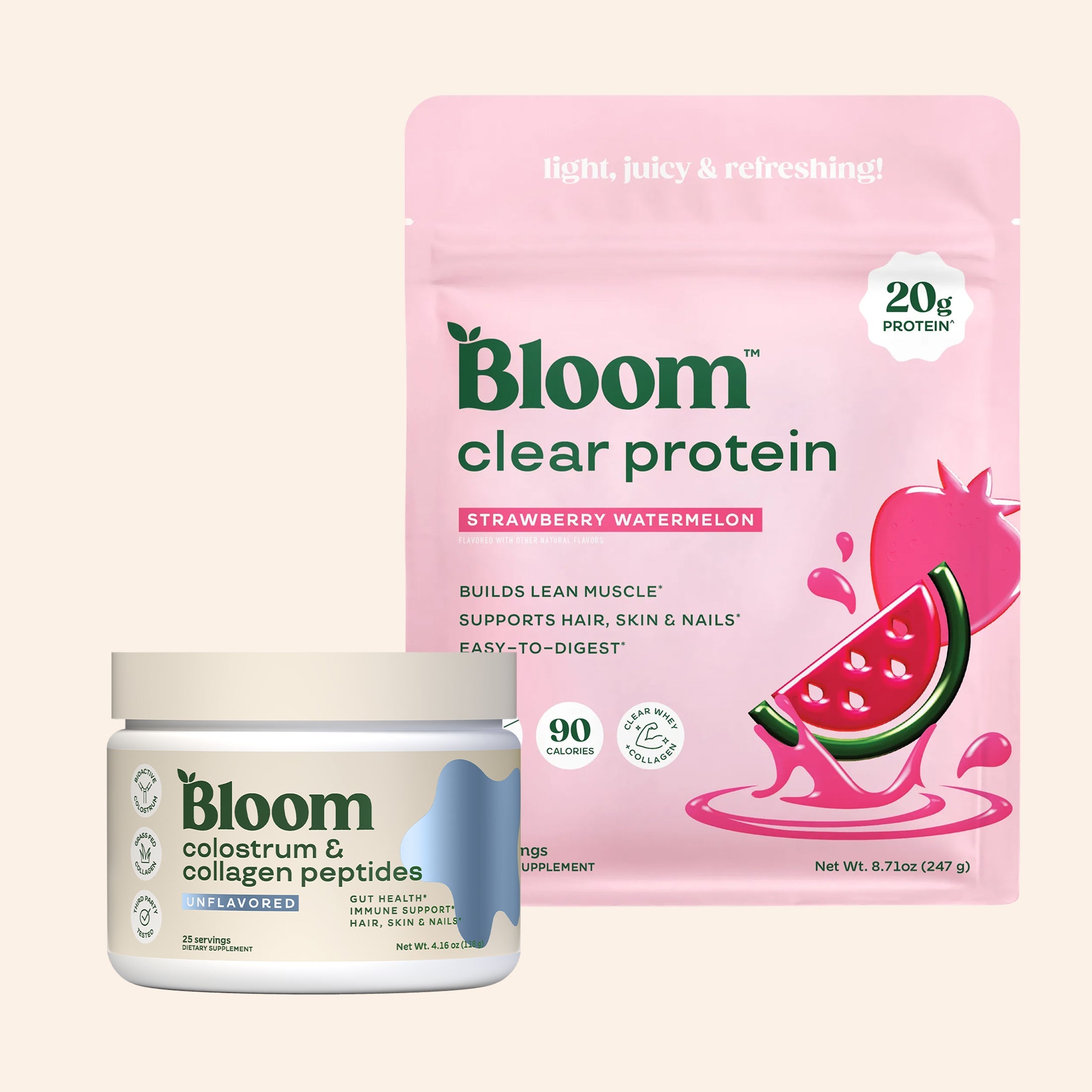 Nourish & Glow Duo - Smooth Fruit Flavor Drink Mix