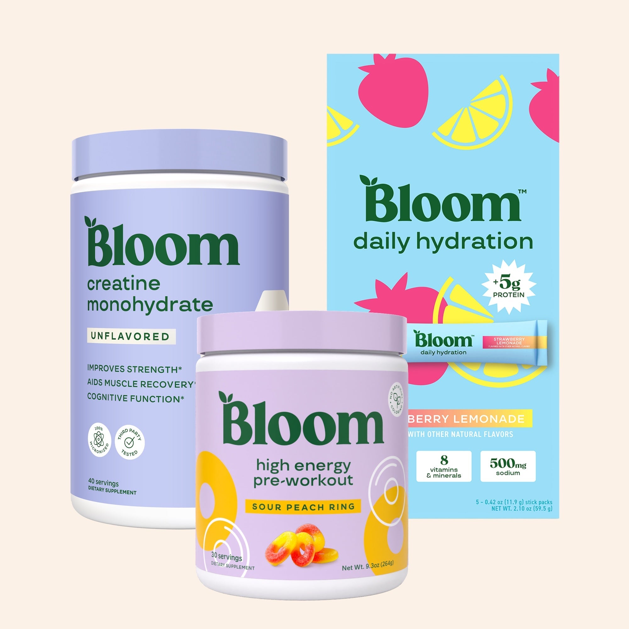 Strong Sips Bundle - Routine Ready Water Mix Powder
